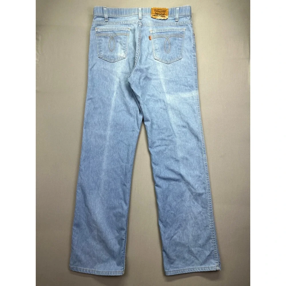 Vintage Levi's Action Jeans Light Wash Denim Straight Leg Men Sz 36 Fits 34